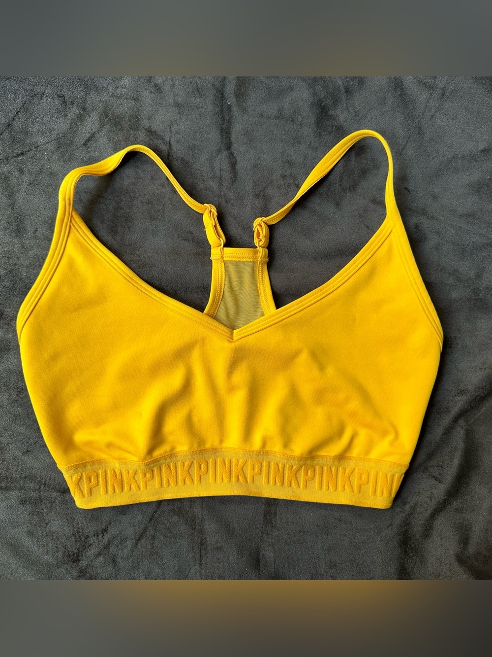 VS PINK Ultimate Sports Bra Yellow color Size S